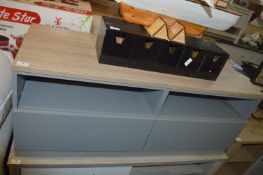 *Home Media Unit in Grey & Light Oak Finish