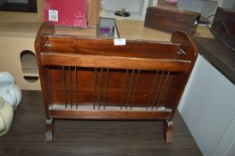 Reproduction Mahogany Magazine Rack