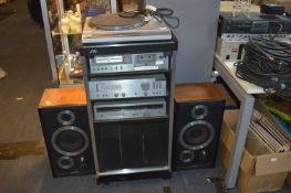 JVC Music System Comprising of Turntable, Tape Dec