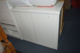 *Two Door Sideboard Unit in High Gloss White Finis