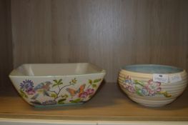 Clarice Cliff Bowl and One Other