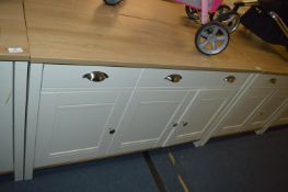 *Three Drawer Sideboard Unit in Light Oak & Cream