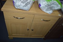 *Two Door, Two Drawer Sideboard Unit in Light Oak