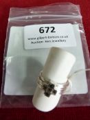 *Sterling 925 Silver Ring with Seven Separate Band