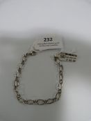 *Silver Plain Charm Bracelet