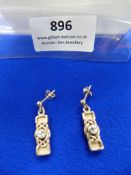 *Pair of Rennie Macintosh Sterling Silver Celtic D