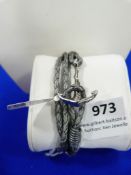 *Grey Leather Braided Bracelet