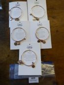 *Five Chrysalis 18ct Rose Gold Bangles