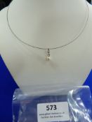 *Fine Wire Pendant Chain with Pearl