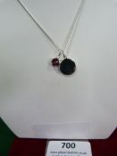 *Birthstone Pendant on Sterling 925 Silver Chain