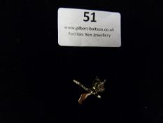 *Pair of Gold Earrings