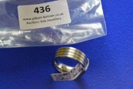 *Titanium Triple Grooved Ring