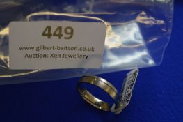 *Titanium & Platinum Ring with 0.012ct Diamond RRP