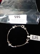 *Sterling 925 Silver Bracelet with Three Dolphin C