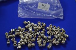 *Bag Containing 100 Sterling 925 Silver Beads and