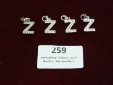 *Four Thomas Sabo Silver & CZ Charms 