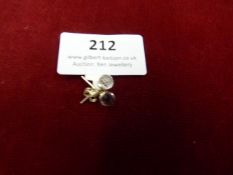 *Pair of Raindrop Crystal Studs