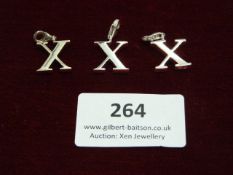 *Three Thomas Sabo Silver Charms 