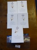 *Five Chrysalis 18ct Rose Gold Rings