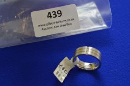 *Ring with Three 0.15ct Zirconias