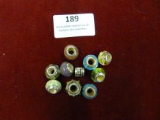 *Ten Assorted Lovelinks Beaded Glass Charms
