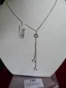 *Sterling 925 Silver Necklace with Circular Design