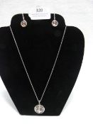 *Astra Silver Necklace with Anchor Pendant and Mat
