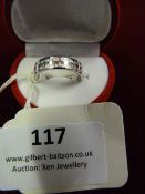 *Engraved Ladies Nickel Plated Wedding Ring