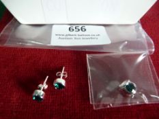 *Emerald Pendant with Emerald Stud Earrings