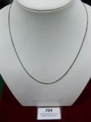 *Sterling 925 Silver Chain with Oxidised Finish 50