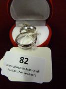 *Pair of Nickel Plated Ladies & Gents Wedding Ring