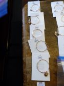 *Five Chrysalis 18ct Rose Gold Bangles