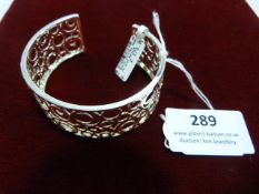 *Silver Circles Open Bangle