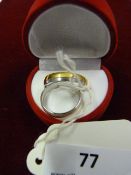 *Pair of Gold & Nickel Plated Ladies & Gents Weddi