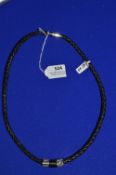 *Braided Leather Necklace with Stainless Steel Fit