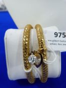 *Braided Bracelet with Two Charms