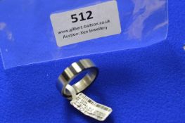 *Stainless Steel Ring with Black Ceramic Inlay