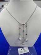 *Sterling 925 Silver & Pearl Necklace