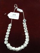*Hammered Silver Articulated Necklace RRP:£195