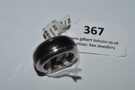 *Calvin Klein Ebony & Stainless Steel Ring