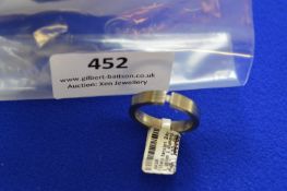 *Titanium Tension Ring with 24ct Gold Band, and Di