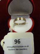 *Gold & Nickel Plated Wedding Ring Set with Stone