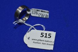 *Stainless Steel Ring with Three Diamonds 0.01ct