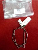 *Edblad Decade Black Steel Bracelet with Cross Des