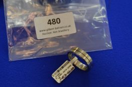 *Stainless Steel Ring with Cutaway Detail