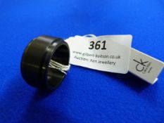*Calvin Klein Matt Black Ring