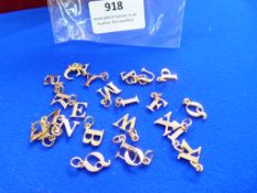 *Quantity of Sterling 925 Silver Gold Plated Alpha