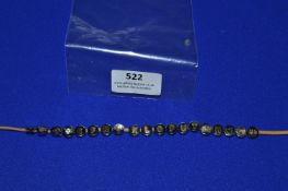 *Leather Bracelet with Stainless Steel Alphabetica