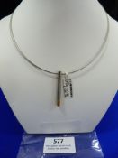 *Fine Wire Chain with Gold & Titanium Pendant RRP: