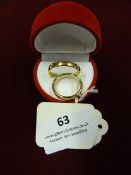 *Pair of Ladies and Gents Gold Plated Wedding Ring